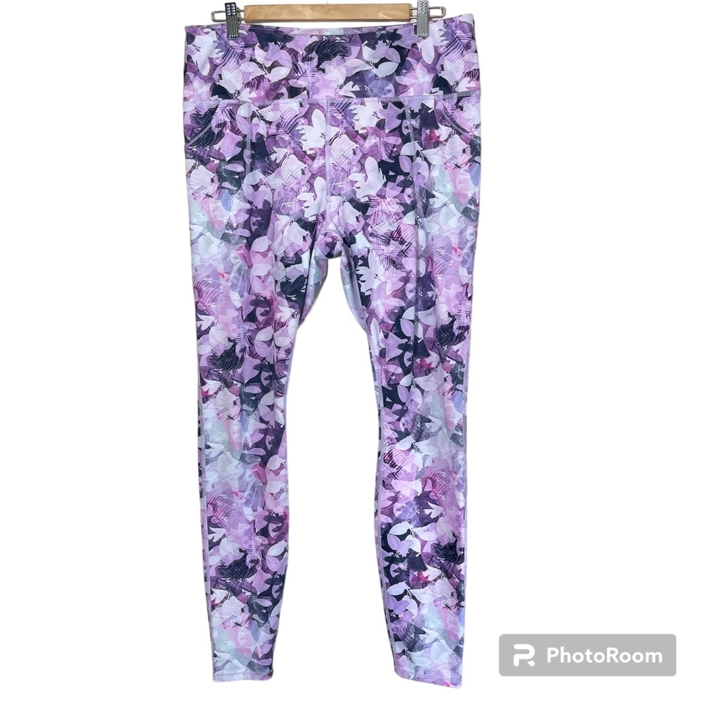 Duluth Trading NoGA Sculpting Vintage Fig Floral Legging